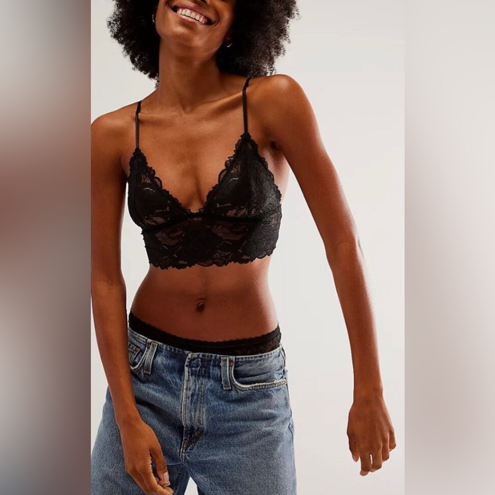 2 pack ✨Free people everyday lace longline bra bralette small